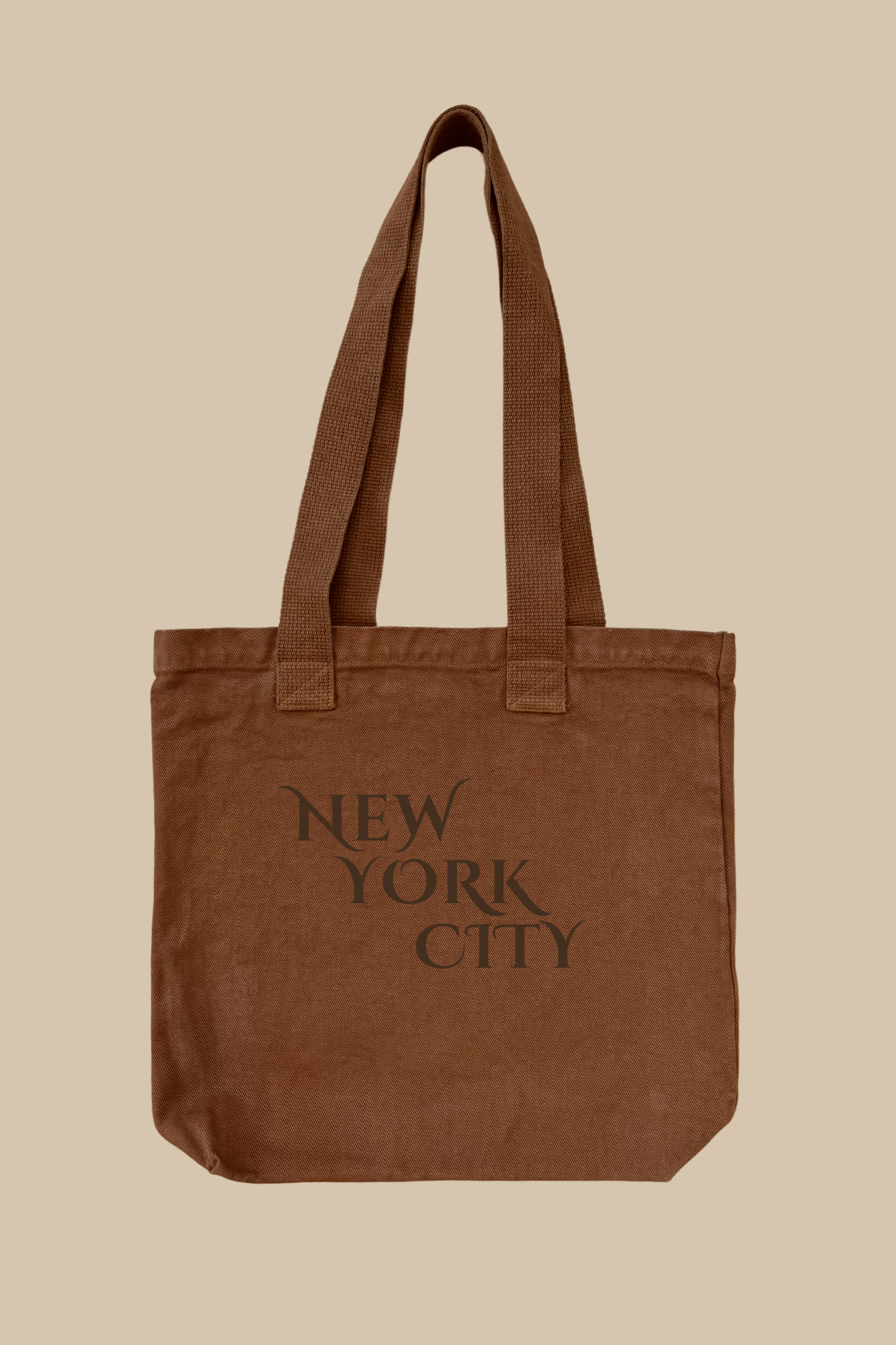Live Your Best Life New York City brown denim tote bag - USA made
NYC denim tote bag in brown - Live Your Best Life message
INSPIRRE New York City denim tote bag - heavyweight cotton brown