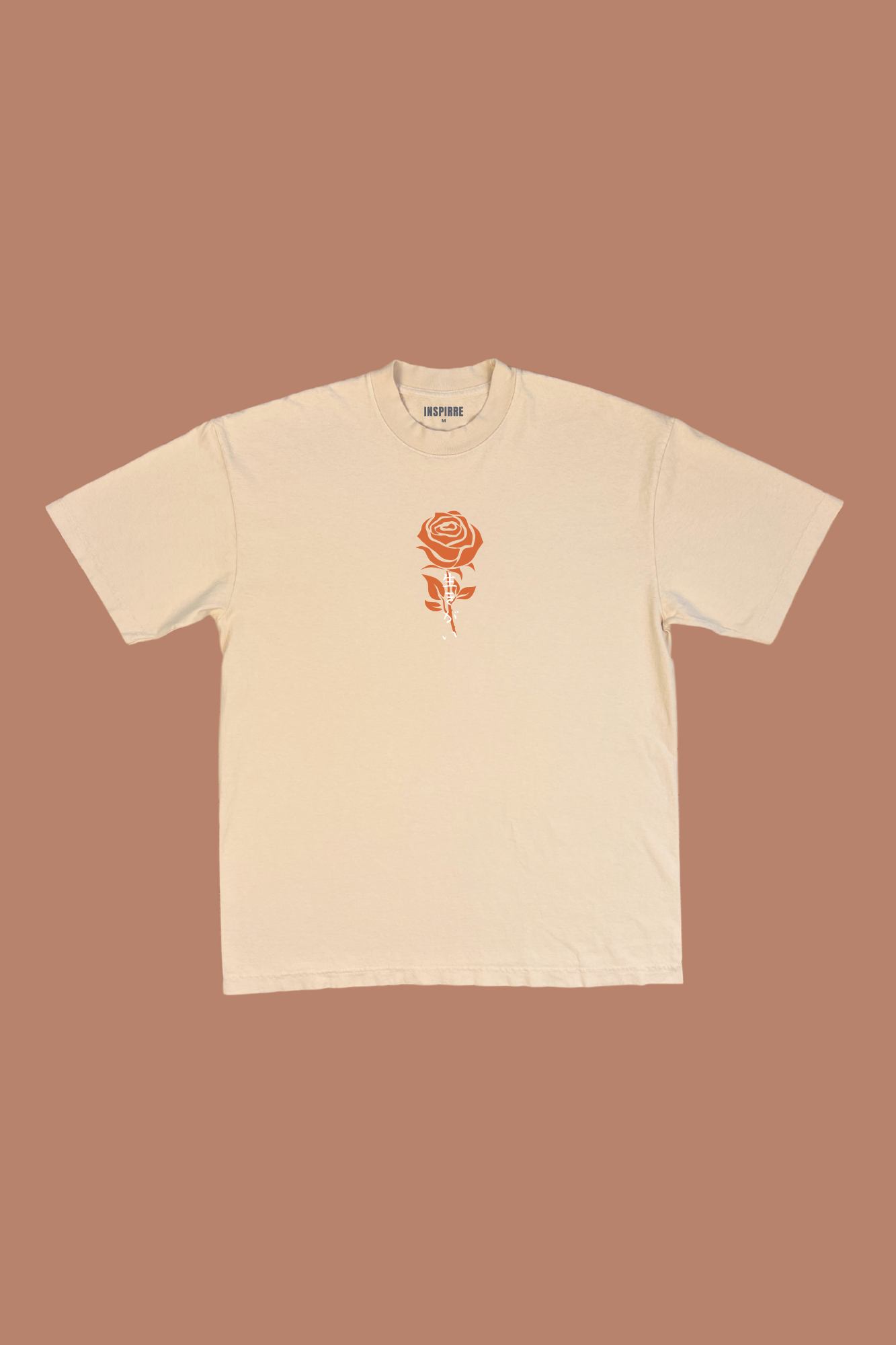 IKIGAI Reason for Being premium graphic tee in beige - purpose and meaning adult shirt