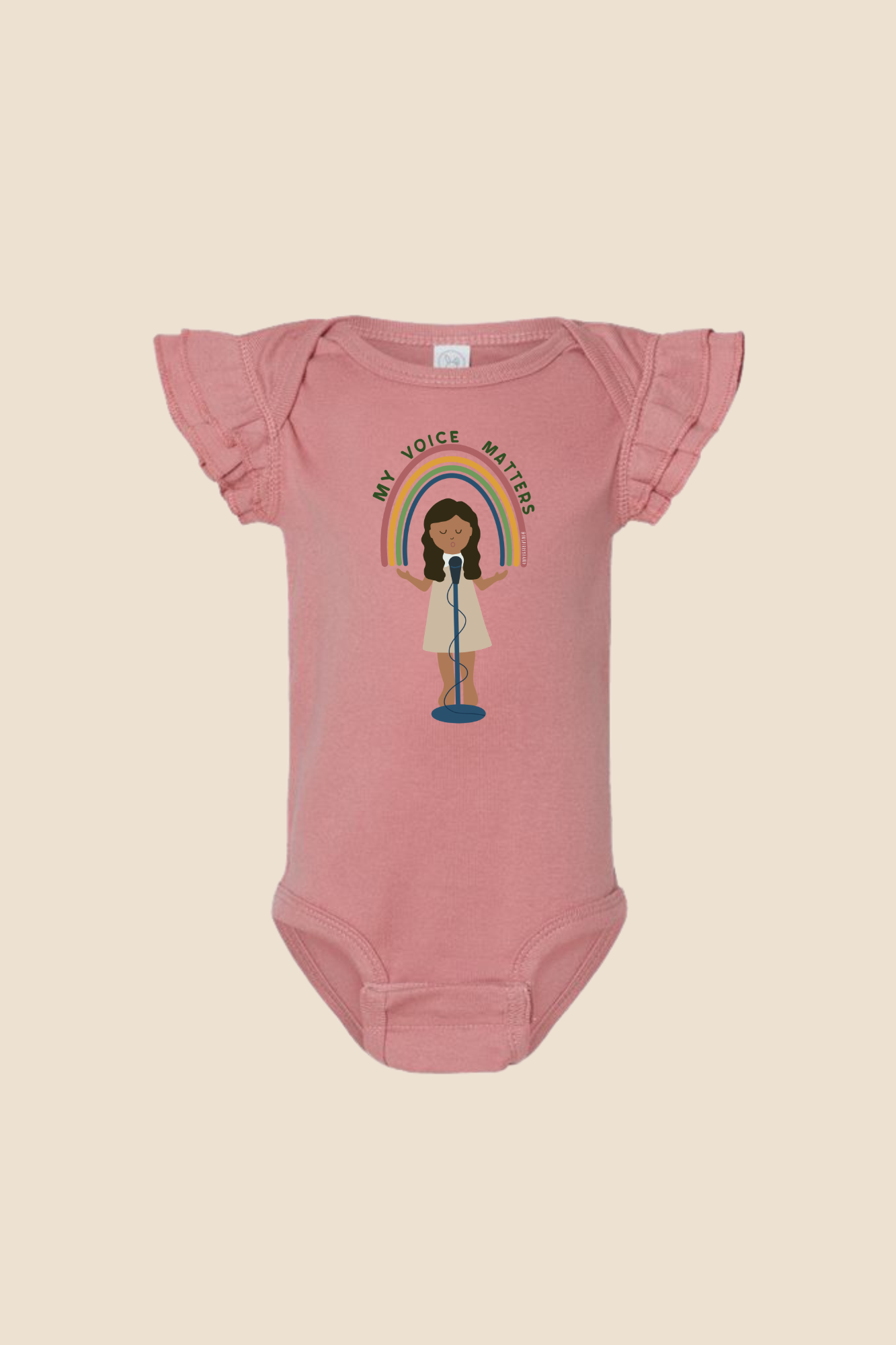 My Voice Matters (Flutter Sleeve) Onesie