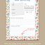 Book Reflection notepad floral design personalized with name or initials featuring colorful wildflower border by INSPIRRE