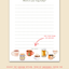 Daily Brew of Blessings custom notepad cover featuring illustrated mugs and the prompt What's in your mug today by INSPIRRE