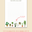 Growing Grace Daily custom notepad cover featuring illustrated potted plants and the prompt What will you nurture today by INSPIRRE