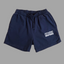 Life is Short Live Your Best navy blue gym shorts - USA made cotton