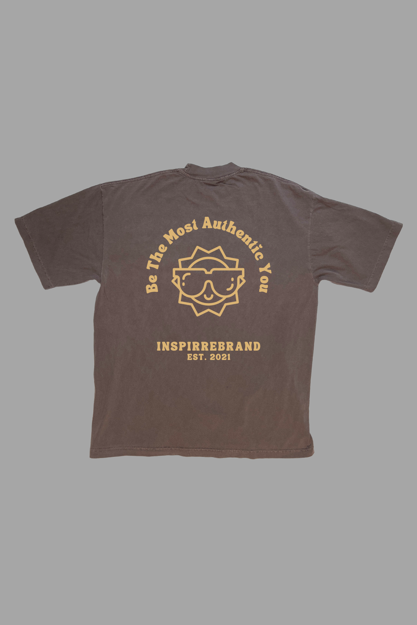 Be the Most Authentic You premium graphic tee in toast brown - authenticity and self-acceptance adult shirt