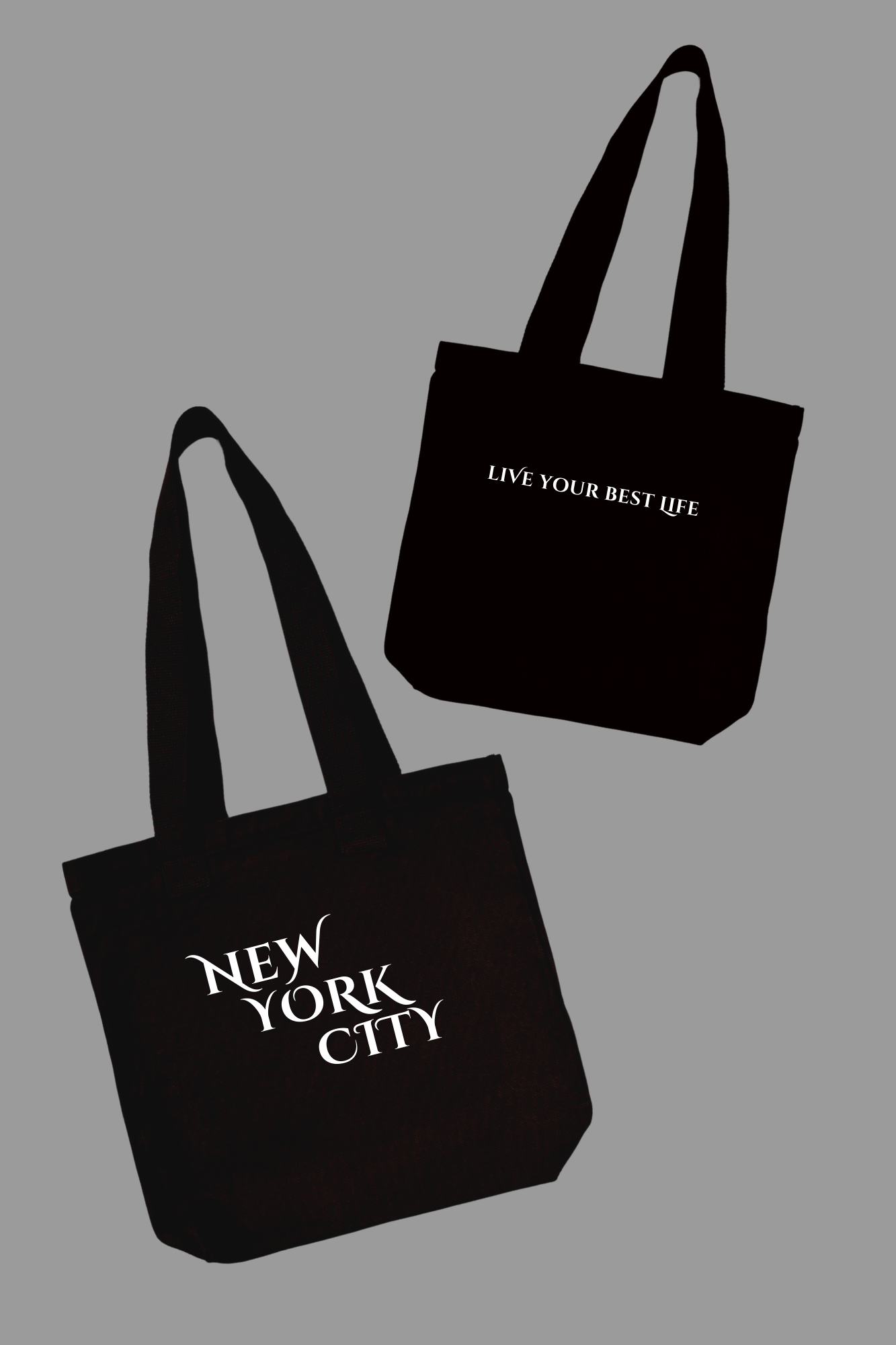 Live Your Best Life New York City black denim tote bag - USA made
NYC denim tote bag in black - Live Your Best Life message
INSPIRRE New York City denim tote bag - heavyweight cotton black