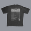 Gratitude Nutrition Facts premium graphic tee in vintage black - gratitude and wellness adult shirt