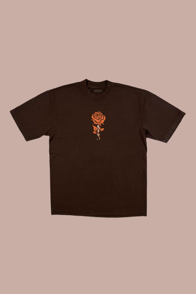 IKIGAI Reason for Being premium graphic tee in chocolate brown - purpose and meaning adult shirt