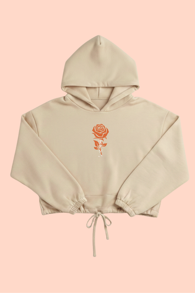 IKIGAI 'Reason For Being' Cropped Hooded Sweatshirt