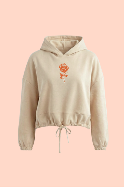 IKIGAI 'Reason For Being' Cropped Hooded Sweatshirt