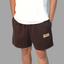 Life is Short Live Your Best chocolate brown jersey shorts - unisex fit