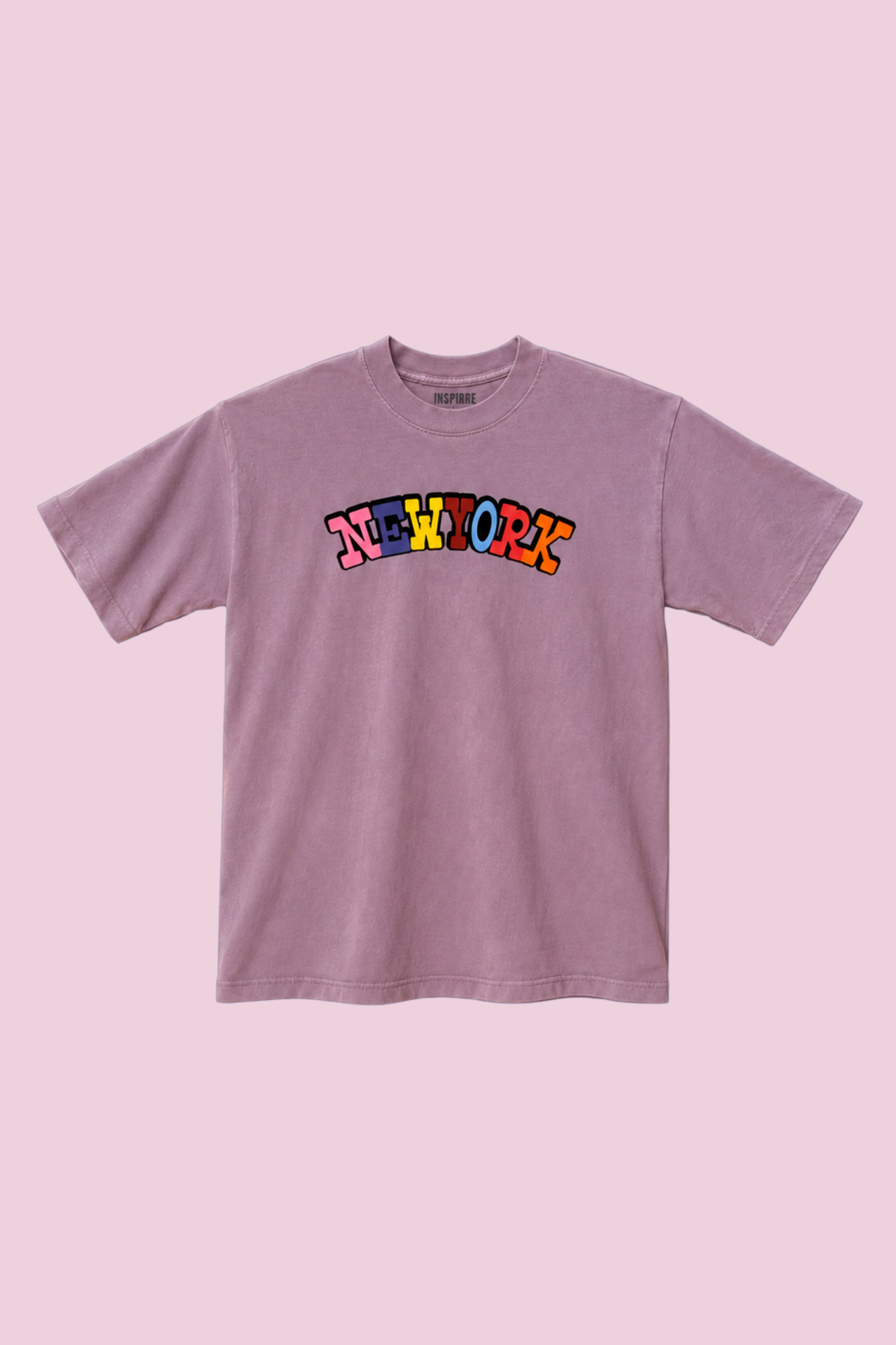 The Diverse Hues Of New York premium graphic tee in pink mauve - NYC diversity and culture adult shirt