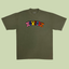 The Diverse Hues Of New York premium graphic tee in olive green - NYC diversity and culture adult shirt
