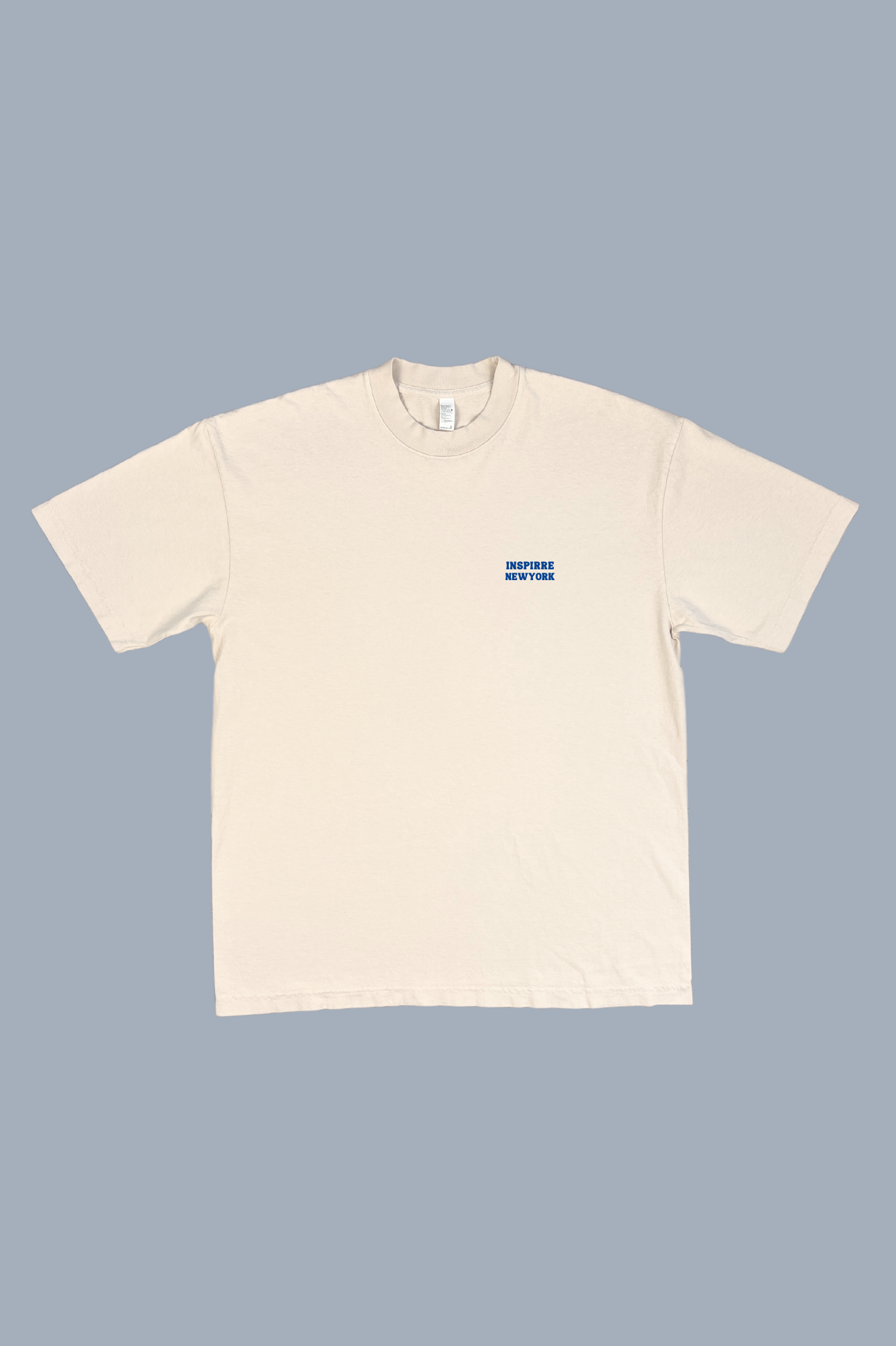 The Math Of Life premium graphic tee in cream with blue print - happiness equation adult shirt