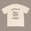 The Math Of Life premium graphic tee in cream with brown print - happiness equation adult shirt