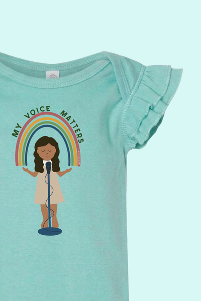 My Voice Matters (Flutter Sleeve) Onesie