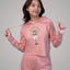 Woman wearing My Voice Matters cropped hoodie - advocacy and empowerment message sweatshirt