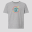 I Am Never Too Small To Make A Difference youth tee in heather gray shirt - empowerment and kindness message for kids