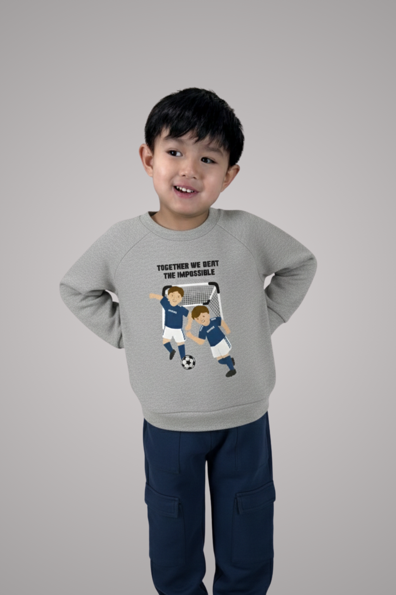 Together We Beat The Impossible (Toddler Fleece Sweatshirt)