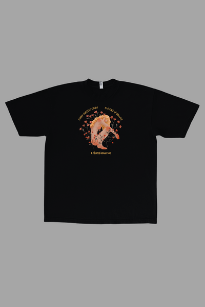 Growth and Transformation premium graphic tee in black - personal growth and success adult shirt