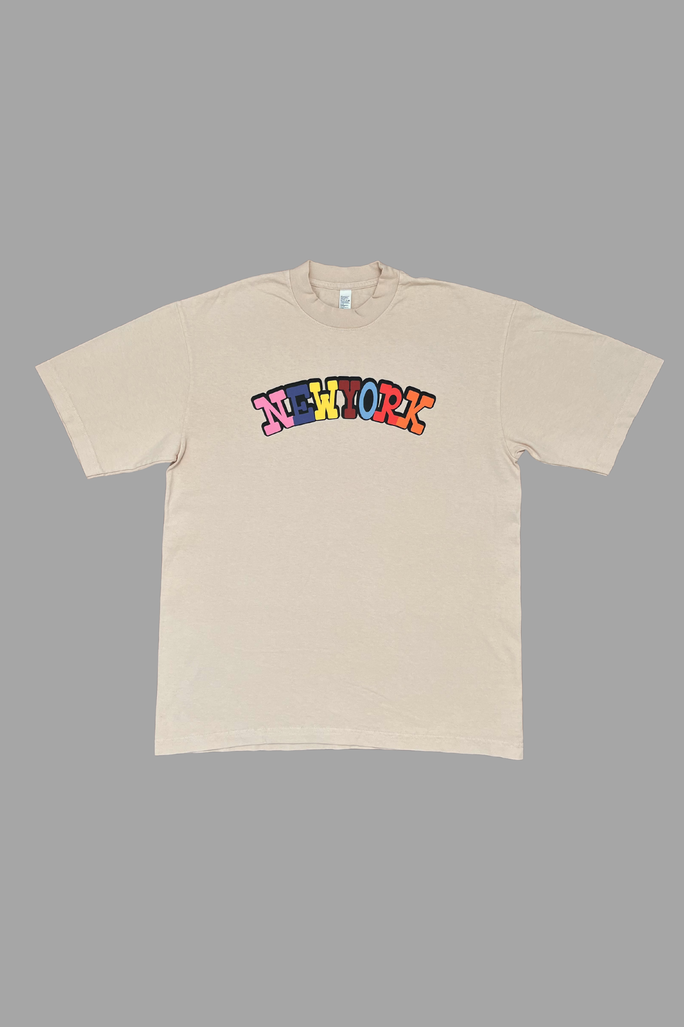 The Diverse Hues Of New York premium graphic tee in beige - NYC diversity and culture adult shirt