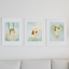 Sister wall art in bedroom or dorm room - connected by heart print for long distance relationships